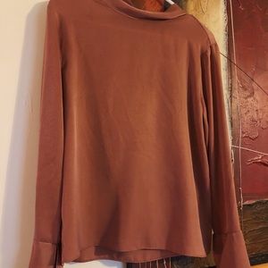 Satin Long Sleeve Top